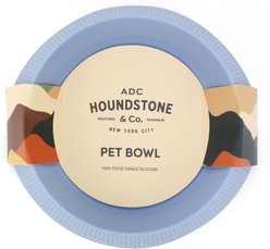 ADC Houndstone & Co. Non-Skid Silicone BPA-Free Cat Bowl, Sky Blue, 6-oz