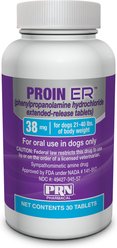 Proin ER PROIN ER (phenylpropanolamine hydrochloride extended-release tablets) for Dogs, 38-mg, 30 table...