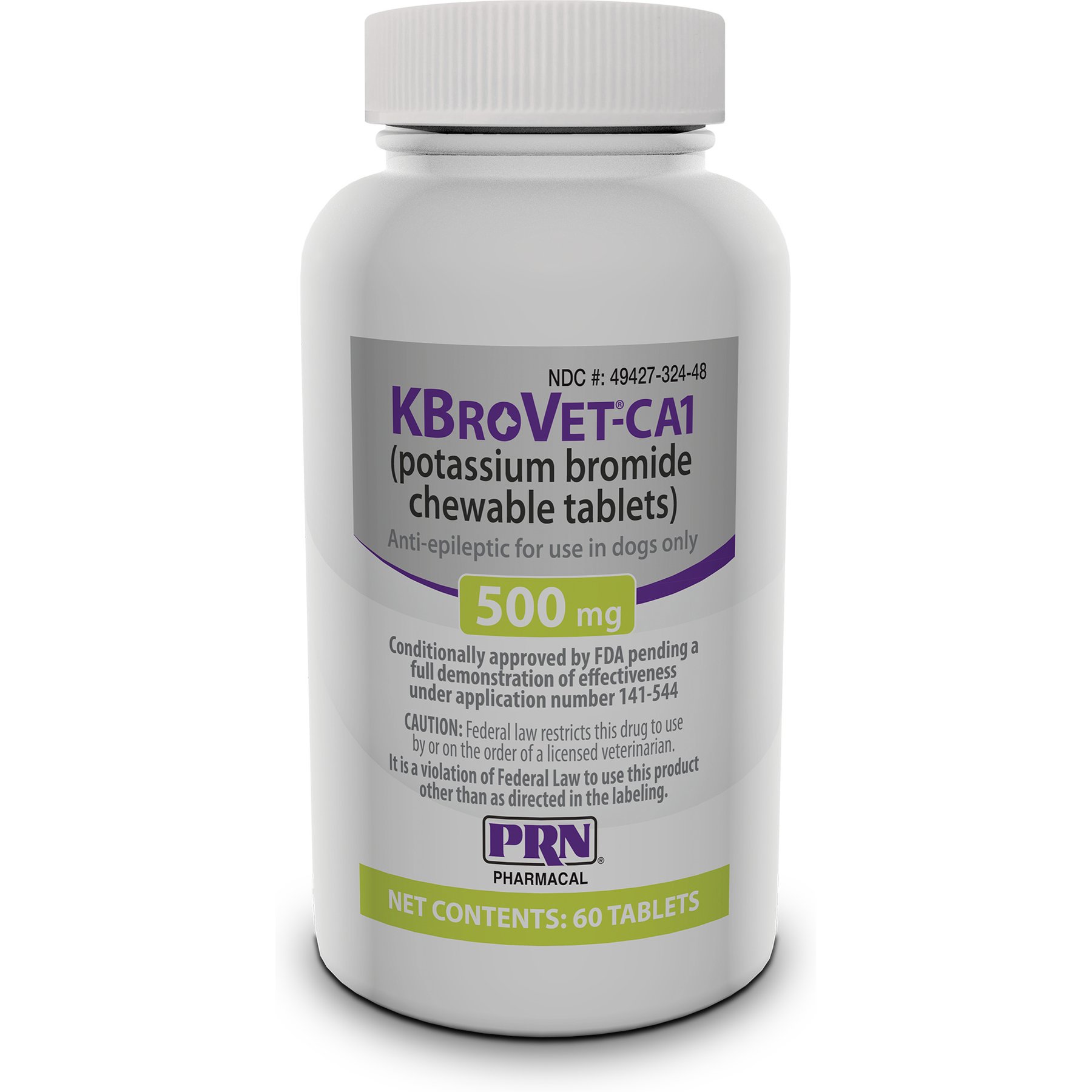 KBroVet-CA1 (potassium bromide) Chewable Tablets for Dogs, 500-mg, 1 Tablet