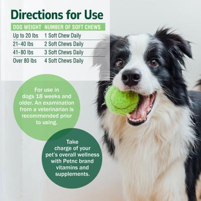 Show full view: petnc Skin & Coat Soft Chews Dog Supplement, 60 count slide 8 of 10