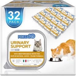 Forza10 Actiwet Urinary Support with Mediterranean White Fish Wet Cat Food, 3.5-oz, case of 32