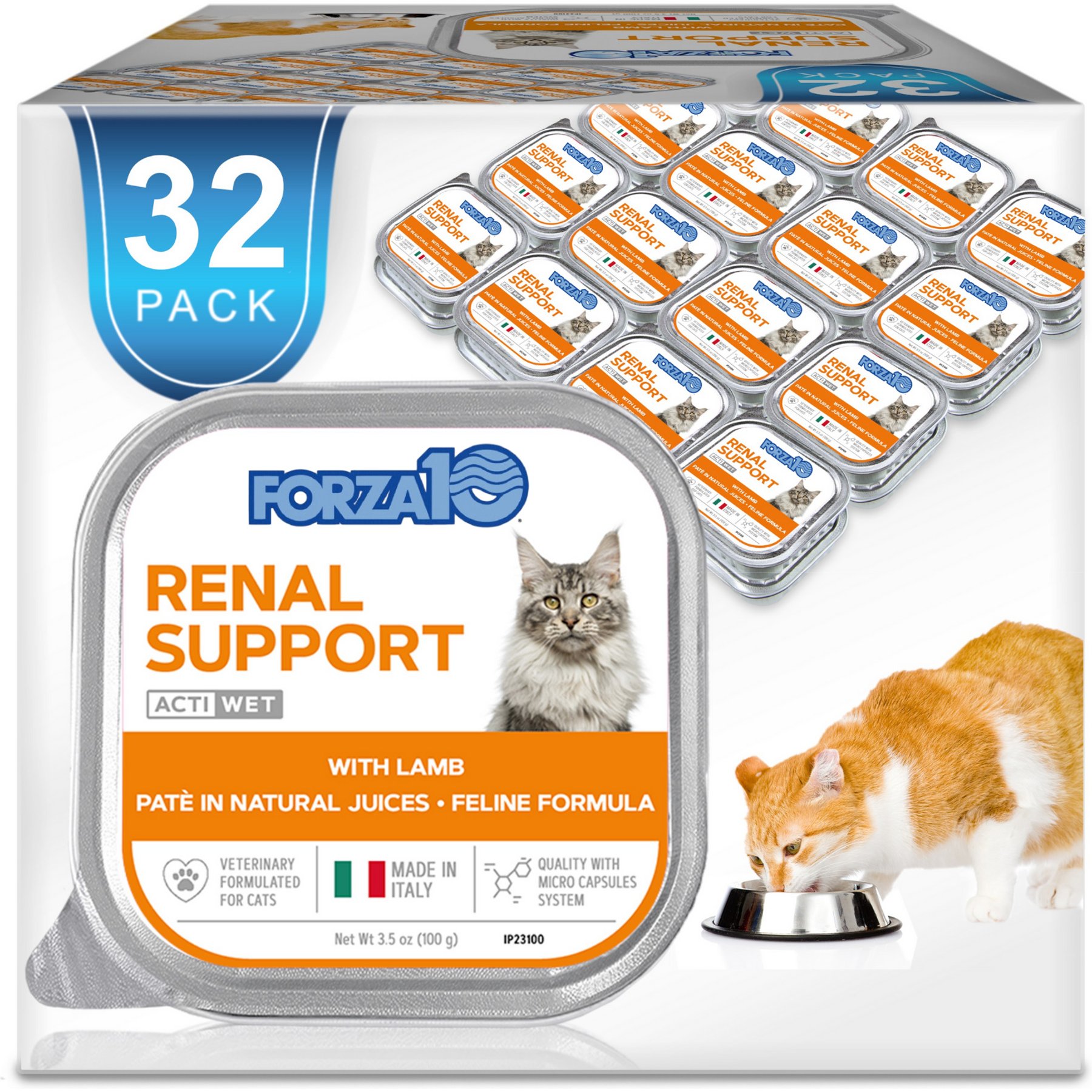 Forza10 Actiwet Renal Support Wet Cat Food, 3.5-oz, case of 32