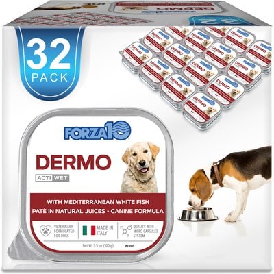 Forza10 Forza10 ActiWet Dermo with Mediterranean White Fish Wet Dog Food, 3.5-oz, case of 32