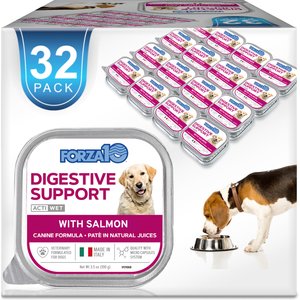 Forza10 Actiwet Digestive Support with Salmon Wet Dog Food, 3.5-oz, case of 32