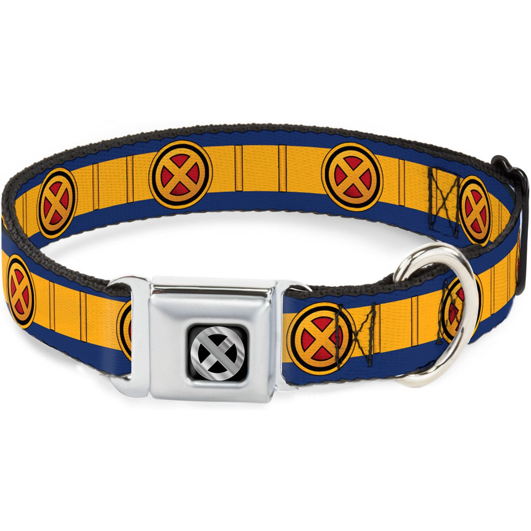 Buckle-Down Marvel Comics X Men Cyclops Utility Strap Dog Collar, Small: 13 to 17-in neck, 1.5-in wide