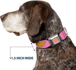 Buckle-Down DC Comics Wonder Woman Logo Dog Collar, Small: 13 to 17-in neck, 1.5-in wide slide 2 of 8