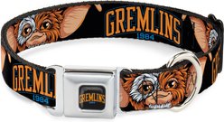 Buckle-Down Warner Bros. Horror Movies Gremlins 1984 Gizmo Face Dog Collar, Medium: 11 to 16.5-in neck, 1-in wide