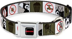 Buckle-Down Warner Bros. Horror Movies Gremlins Gizmo Poses Dog Collar, Medium: 11 to 16.5-in neck, 1-in wide