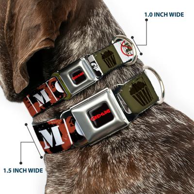 Show full view: Buckle-Down Warner Bros. Horror Movies Gremlins Gizmo Poses Dog Collar, Medium: 11 to 16.5-in neck, 1-in wide slide 3 of 9