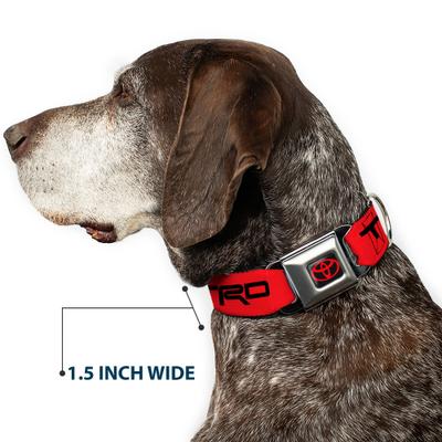 Show full view: Buckle-Down Toyota Racing Development Logo Dog Collar, Red/Black, Large: 15 to 24-in neck, 1-in wide slide 8 of 9
