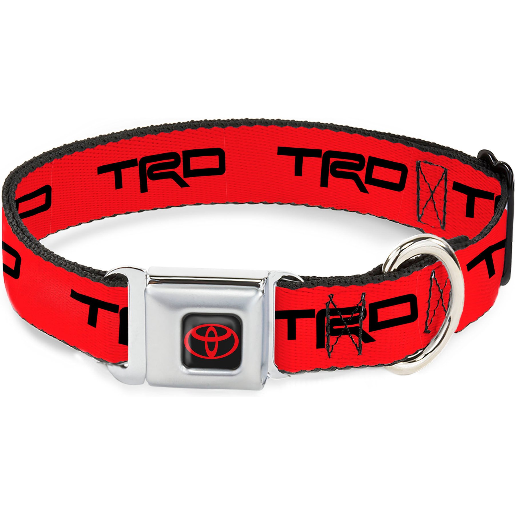 Buckle-Down Toyota Racing Development Logo Dog Collar, Red/Black, Medium: 16 to 23-in neck, 1.5-in wide