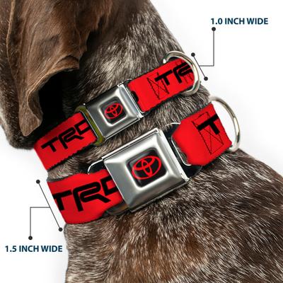 Show full view: Buckle-Down Toyota Racing Development Logo Dog Collar, Red/Black, Large: 15 to 24-in neck, 1-in wide slide 3 of 9