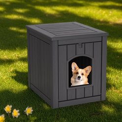 Bencmate Wooden 30-gal Cozy Durable Free Standing Cat House, Black
