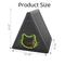 Show in main carousel: Bencmate Triangular Weatherproof Indoor & Outdoor Cat House with Escape Door, Black slide 3 of 5