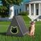 Show in main carousel: Bencmate Triangular Weatherproof Indoor & Outdoor Cat House with Escape Door, Black slide 4 of 5