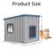 Show in main carousel: Bencmate Slanted Roof Two Entry Doors Indoor & Outdoor Cat House, Blue slide 2 of 5