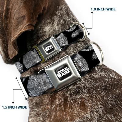 Show full view: Buckle-Down Star Wars Star Wars Ships & Vehicles Dog Collar, Large: 20 to 31-in neck, 1.5-in wide slide 2 of 8