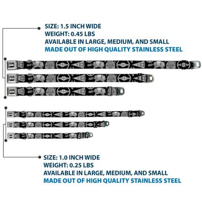 Show full view: Buckle-Down Star Wars Star Wars Ships & Vehicles Dog Collar, Large: 20 to 31-in neck, 1.5-in wide slide 3 of 8