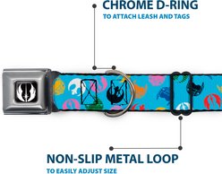Buckle-Down Star Wars Jedi Order & Rebel Alliance Icons Scattered Dog Collar, Large: 15 to 24-in neck, 1-in wide slide 2 of 8
