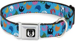 Buckle-Down Star Wars Jedi Order & Rebel Alliance Icons Scattered Dog Collar, Large: 15 to 24-in neck, 1-in wide