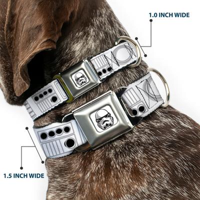 Show full view: Buckle-Down Star Wars Stormtroopers Utility Belt Dog Collars, Small: 13 to 17-in neck, 1.5-in wide slide 2 of 8