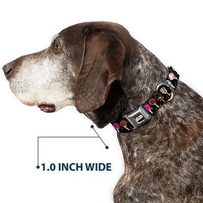 Show full view: Buckle-Down Star Wars Festive Lollipop Icons Dog Collar, Small: 9.5 to 13-in neck, 1-in wide slide 6 of 8