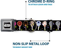 Buckle-Down Star Wars Festive Lollipop Icons Dog Collar, Small: 9.5 to 13-in neck, 1-in wide slide 2 of 8
