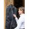 Show in main carousel: Kerrits EQ Equestrian Horse Tack Care Garment Bag, Black Chevron Bits slide 3 of 5