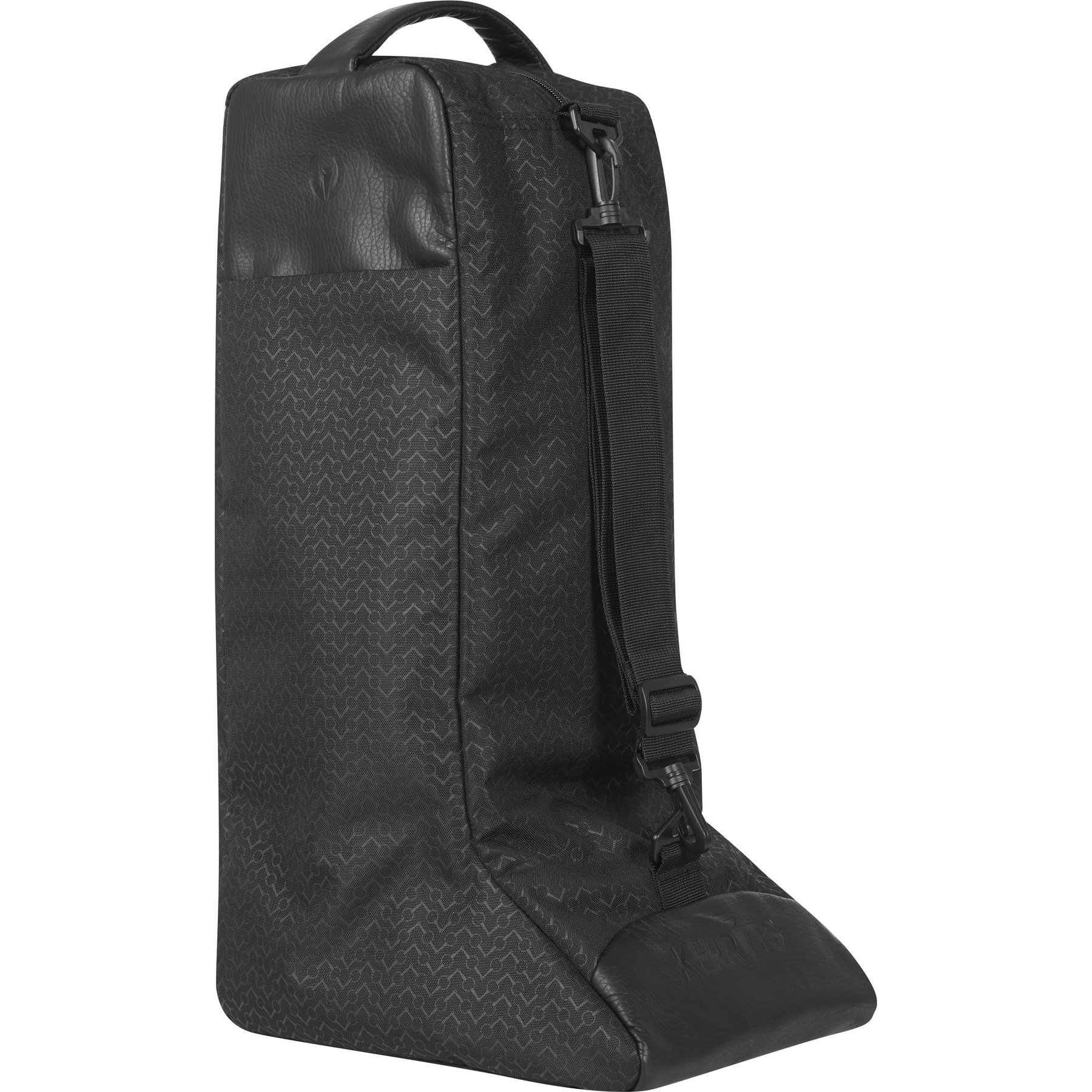 Kerrits EQ Equestrian Horse Tack Care Boot Bag, Black Chevron Bits