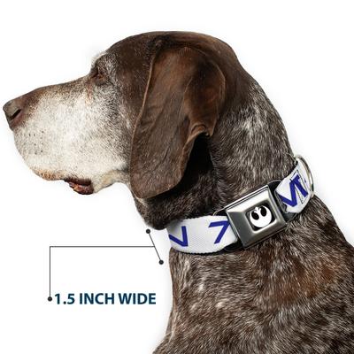 Show full view: Buckle-Down Star Wars Aurebesh Rebel Dog Collar, Medium: 16 to 23-in neck, 1.5-in wide slide 7 of 8
