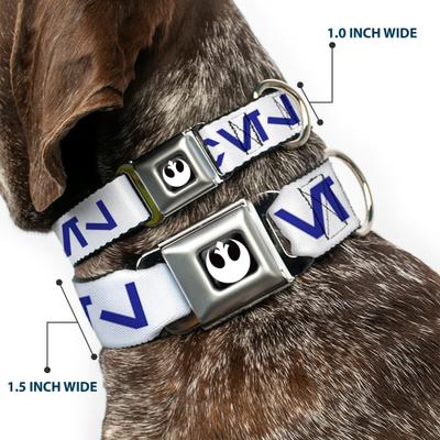 Show full view: Buckle-Down Star Wars Aurebesh Rebel Dog Collar, Medium: 16 to 23-in neck, 1.5-in wide slide 2 of 8