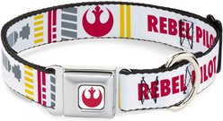 Buckle-Down Star Wars Rebel Pilot Rebel Alliance Insignia X Wing Fighter Dog Collar, Small: 13 to 17-in neck, 1.5-in wide