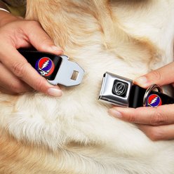 Buckle-Down Grateful Dead Steal Your Face Repeat Dog Collar, Large: 20 to 31-in neck, 1.5-in wide slide 2 of 8