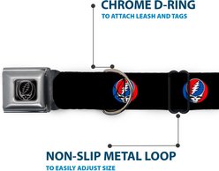 Buckle-Down Grateful Dead Steal Your Face Repeat Dog Collar, Small: 9.5 to 13-in neck, 1-in wide slide 2 of 8