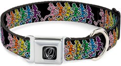 Buckle-Down Grateful Dead Dancing Skeletons Dog Collar, Large: 15 to 24-in neck, 1-in wide