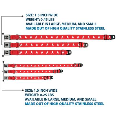 Show full view: Buckle-Down CBS Studios Inc. Star Trek Starfleet Insignia Dog Collar, Red, Large: 20 to 31-in neck, 1.5-in wide slide 4 of 9