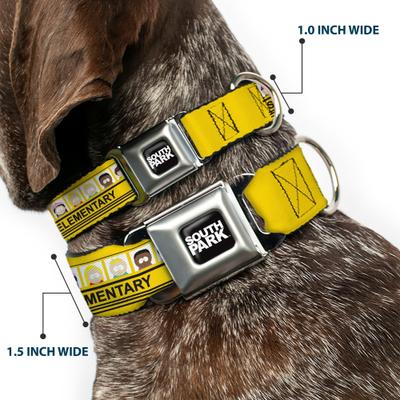 Show full view: Buckle-Down Comedy Central South Park Elementary School Bus Characters Pose Dog Collar, Medium: 11 to 16.5-in neck, 1-in wide slide 2 of 8