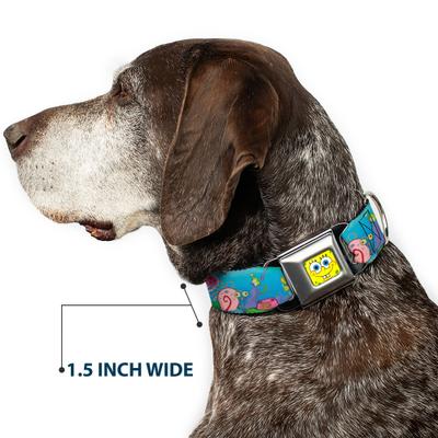 Show full view: Buckle-Down Nickelodeon Spongebob & Friends Logo Dog Collar, Medium: 11 to 16.5-in neck, 1-in wide slide 7 of 8