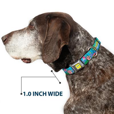 Show full view: Buckle-Down Nickelodeon Spongebob & Friends Logo Dog Collar, Medium: 11 to 16.5-in neck, 1-in wide slide 6 of 8