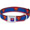 Show in main carousel: Buckle-Down DC Comics Superman Shield Stripe Dog Collar, Large: 20 to 31-in neck, 1.5-in wide slide 1 of 9