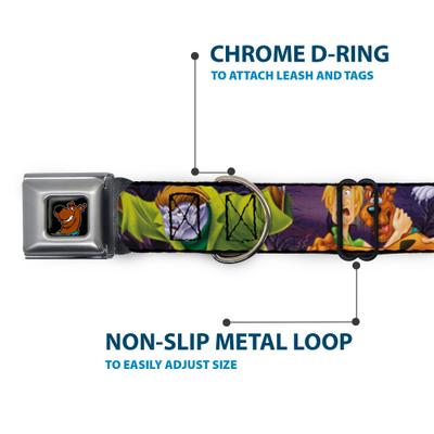 Show full view: Buckle-Down Scooby Doo Scooby & Shaggy Hugging Werewolf Man Dog Collar, Large: 20 to 31-in neck, 1.5-in wide slide 5 of 8