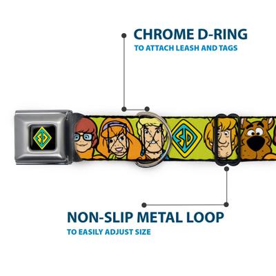 Show full view: Buckle-Down Scooby Doo Character Faces Dog Collar, Medium: 11 to 16.5-in neck, 1-in wide slide 5 of 8