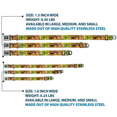 Show full view: Buckle-Down Scooby Doo Character Faces Dog Collar, Medium: 11 to 16.5-in neck, 1-in wide slide 3 of 8