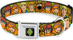 Buckle-Down Scooby Doo Character Faces Dog Collar, Medium: 11 to 16.5-in neck, 1-in wide