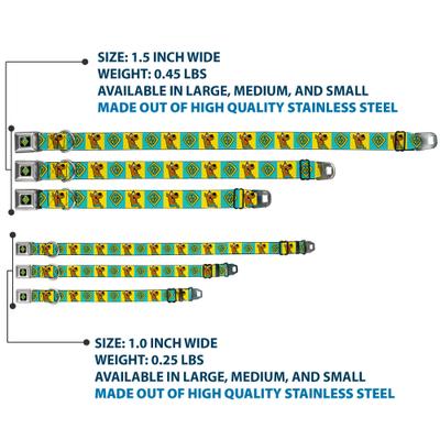 Show full view: Buckle-Down Scooby Doo Pose & Dog Tag Dog Collar, Large: 20 to 31-in neck, 1.5-in wide slide 3 of 8