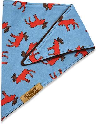 Show full view: Slobber Threads Christmas Moose Holiday Dog Bandana, Small slide 2 of 4