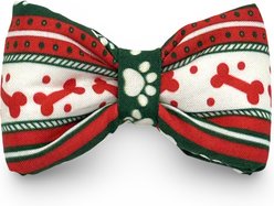 Slobber Threads Christmas Sweater Weather Holiday Dog Bowtie