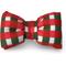 Show in main carousel: Slobber Threads Christmas Christmas Gingham Dog Bowtie slide 1 of 2