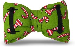 Slobber Threads Christmas Candy Canes Dog Bowtie slide 2 of 2
