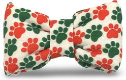 Slobber Threads Christmas Holiday Paws Dow Bowtie